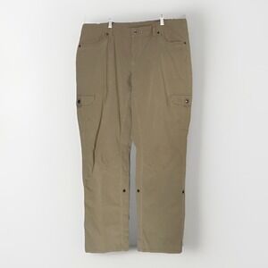 Kuhl Womens 18W Short Tan Splash Roll-Up Cargo Hiking Outdoor Stretch Pants